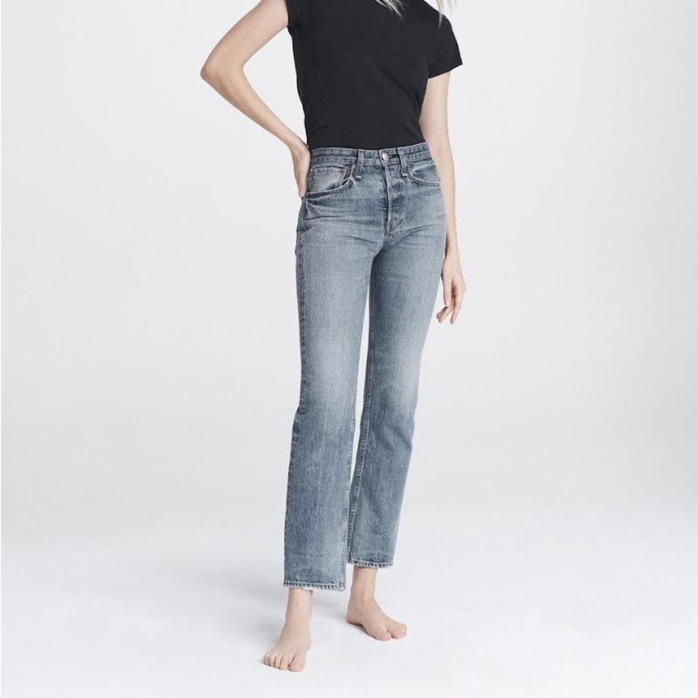 Rag & Bone Maya High Rise Ankle Straight Jean